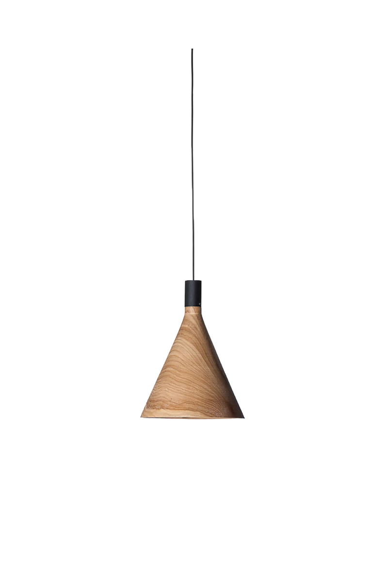 Geometric Teak Pendant Lamp | Dareels Vertex | Oroatrade.com