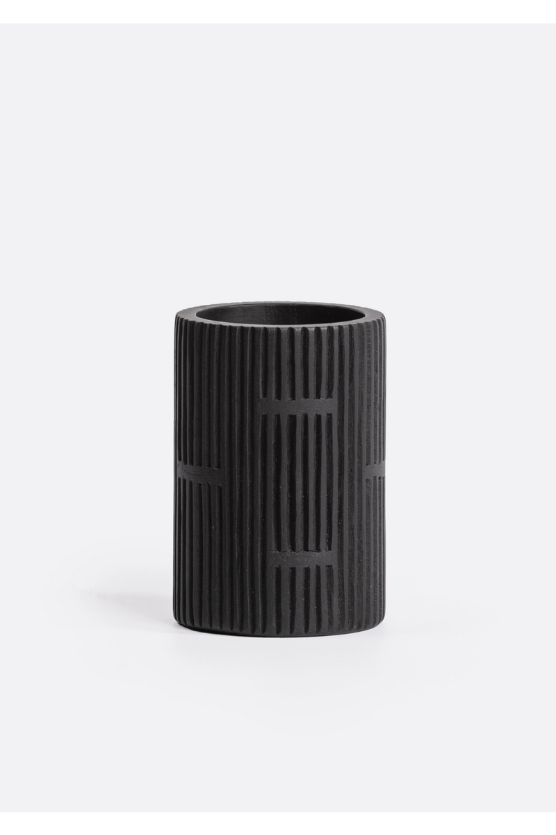 Black Teak Pencil Holder | Dareels Meja | Woodfurniture.com