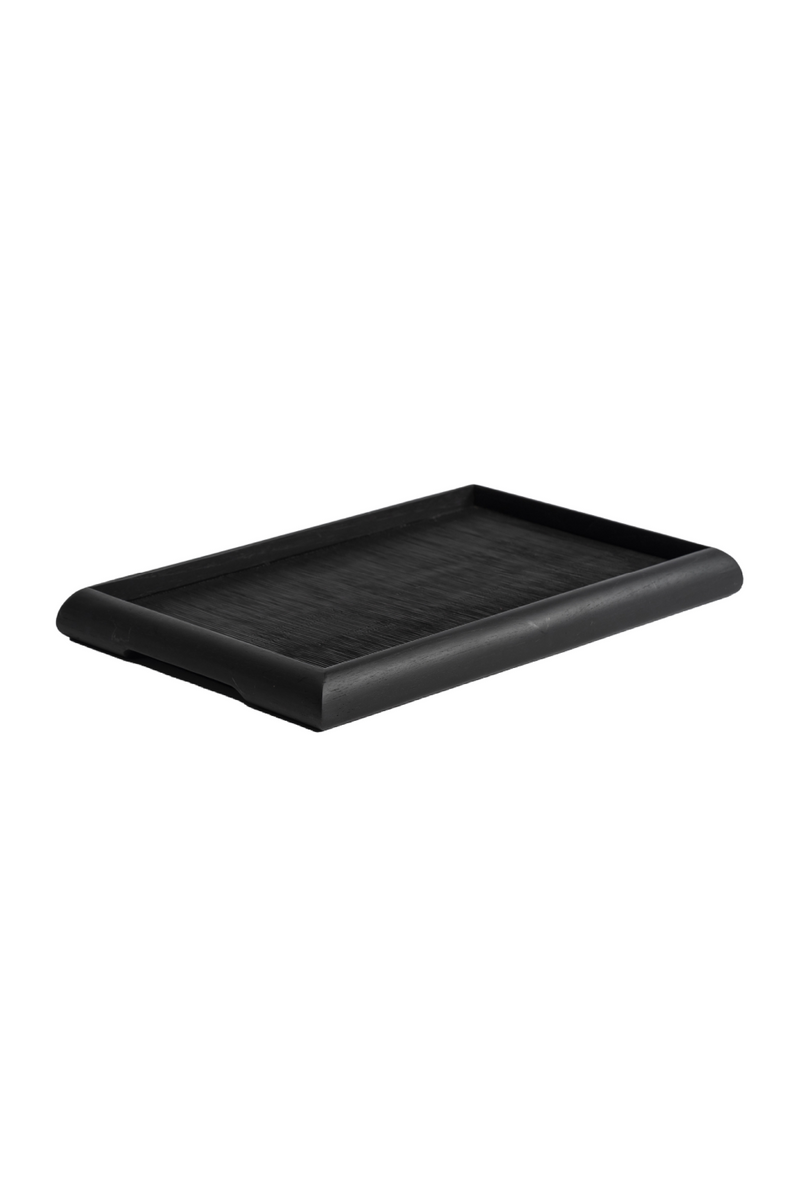 Black Carved Teak Tray | Dareels Meja | Oroatrade.com