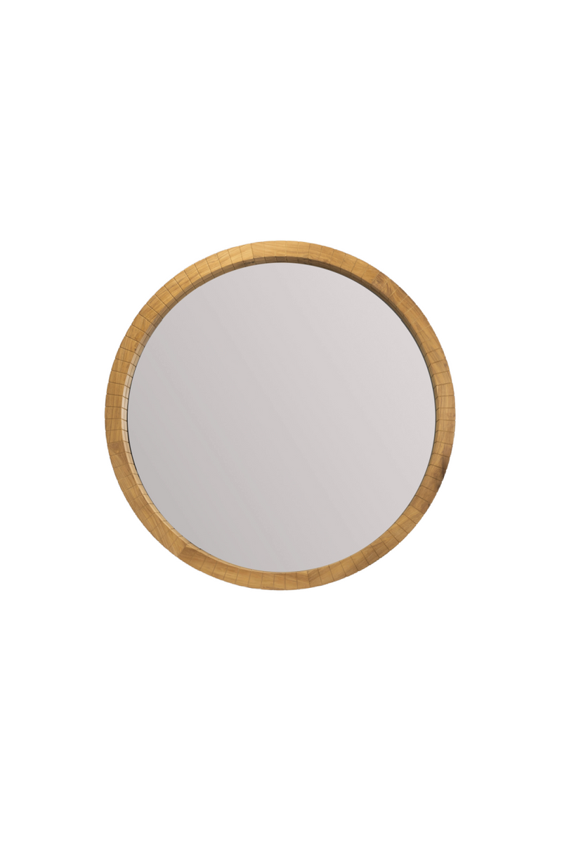 Handcrafted Smooth Teak Mirror | Dareels Kobe | Oroatrade.com