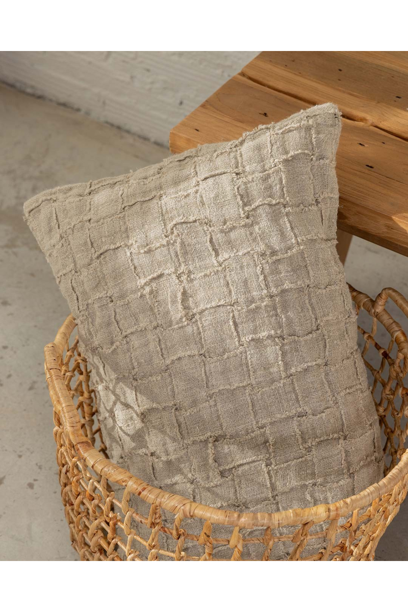 Textured Linen Cushion Cover | Dareels Sukma | Woodfurniture.com