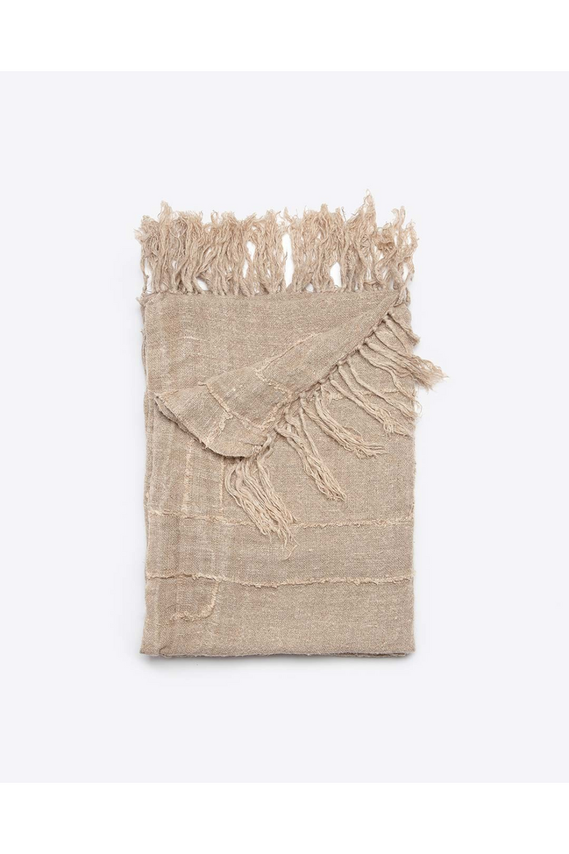 Linen Fringed Plaid | Dareels Warora | Woodfurniture.com