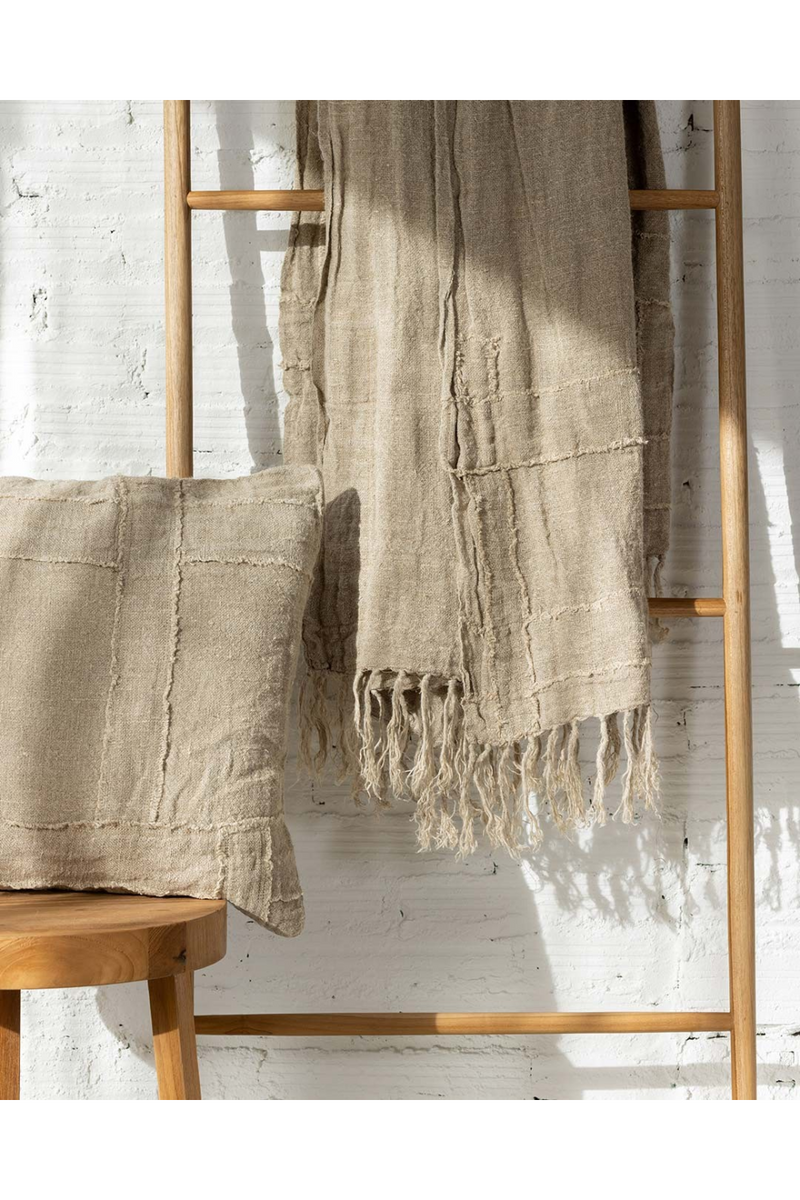 Linen Fringed Plaid | Dareels Warora | Woodfurniture.com