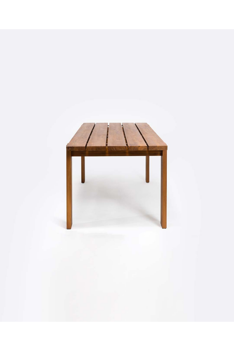 Slatted Teak Outdoor Dining Table | Dareels Medan | Woodfurniture.com