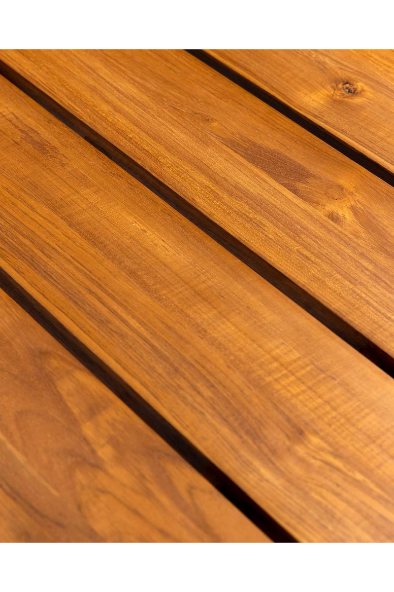 Slatted Teak Outdoor Dining Table | Dareels Medan | Woodfurniture.com