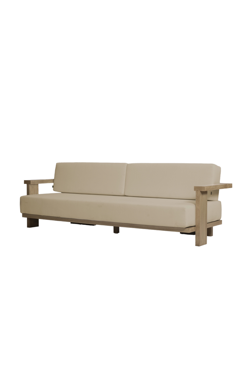 Weathered Teak Outdoor Sofa | Dareels Panjang | Oroatrade.com