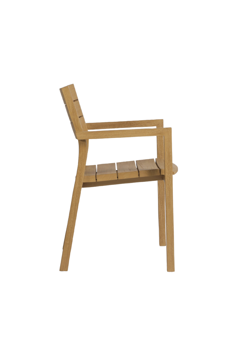 Natural Teak Outdoor Armchair | Dareels Genesis | Oroatrade.com