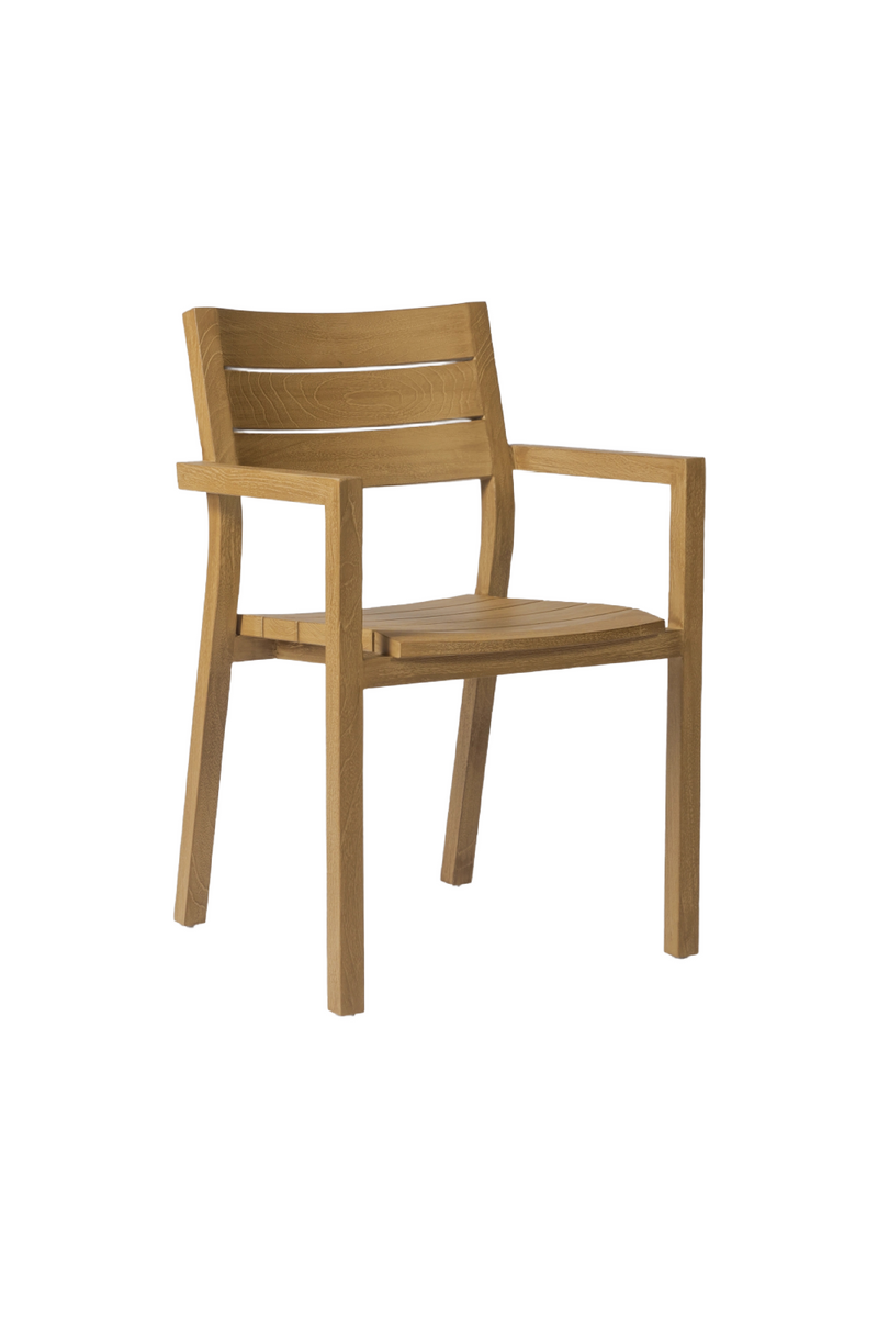 Natural Teak Outdoor Armchair | Dareels Genesis | Oroatrade.com