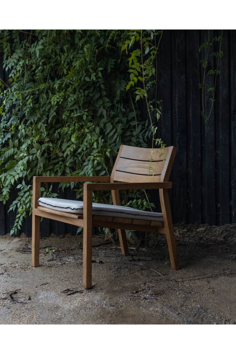 Teak Outdoor Lounge Armchair | Dareels Genesis | Woodfurniture.com