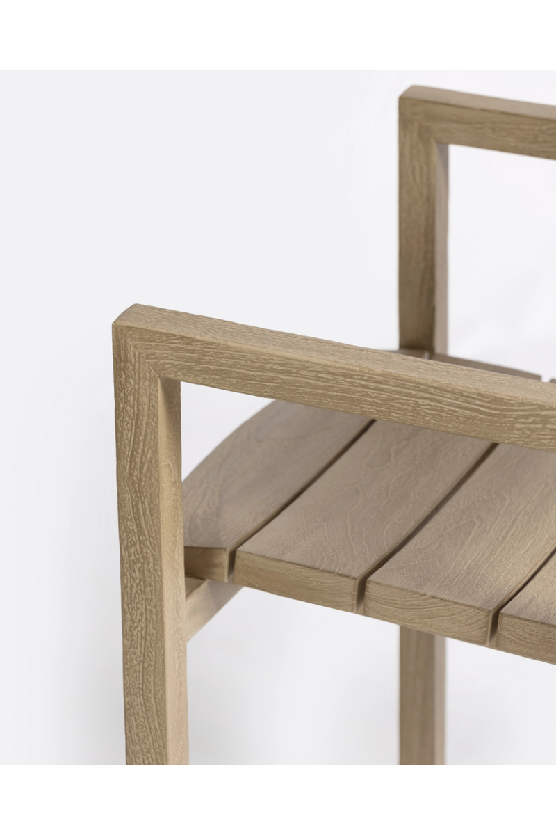 Natural Teak Outdoor Armchair | Dareels Genesis | Oroatrade.com