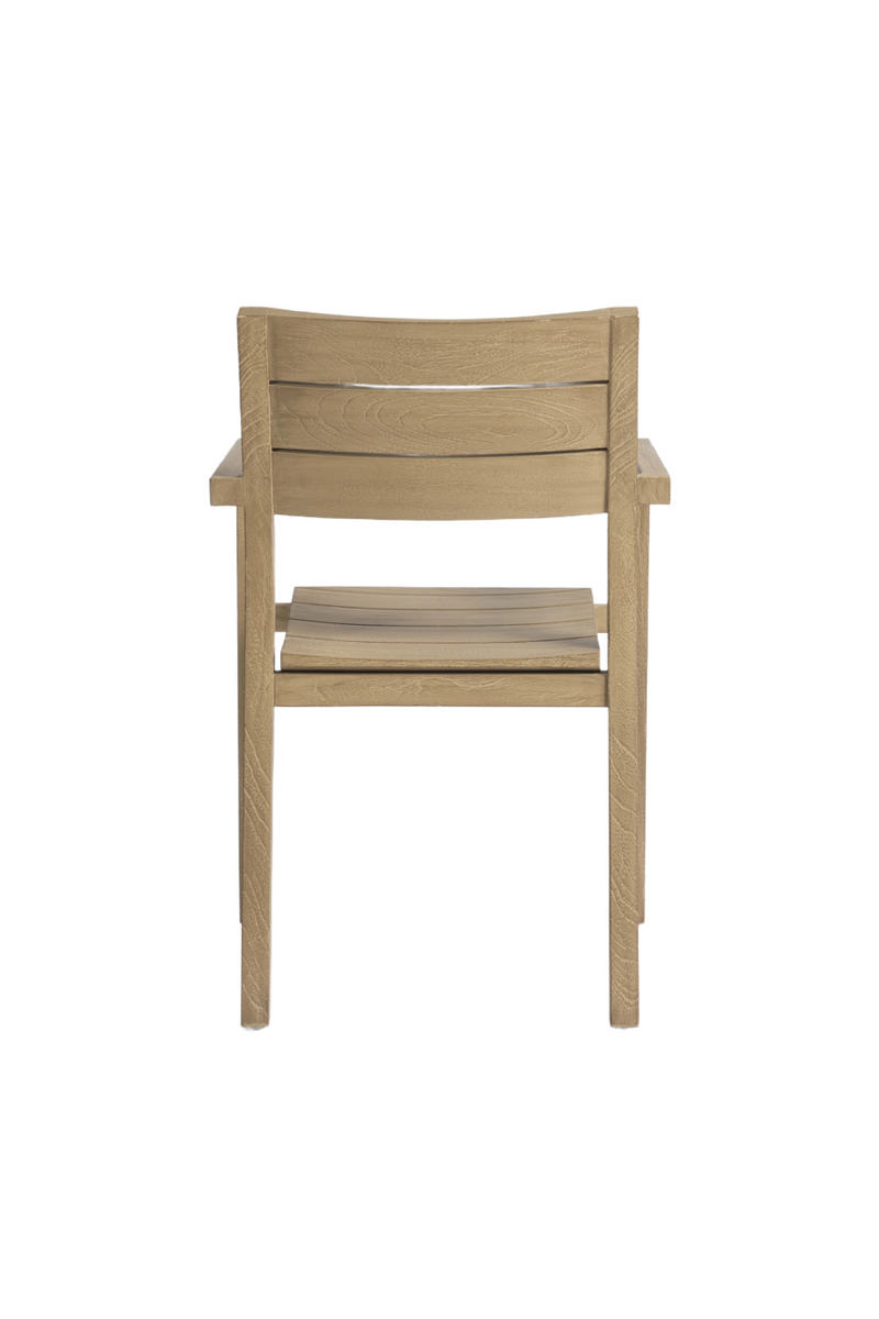 Natural Teak Outdoor Armchair | Dareels Genesis | Oroatrade.com