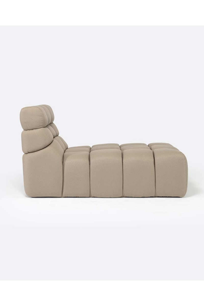 Channeled Outdoor Chaise Longue | Dareels Chopin | Woodfurniture.com