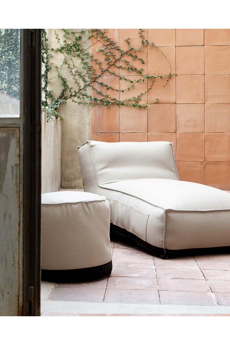 Natural Olefin Outdoor Pouf S | Dareels Caccini | Woodfurniture.com