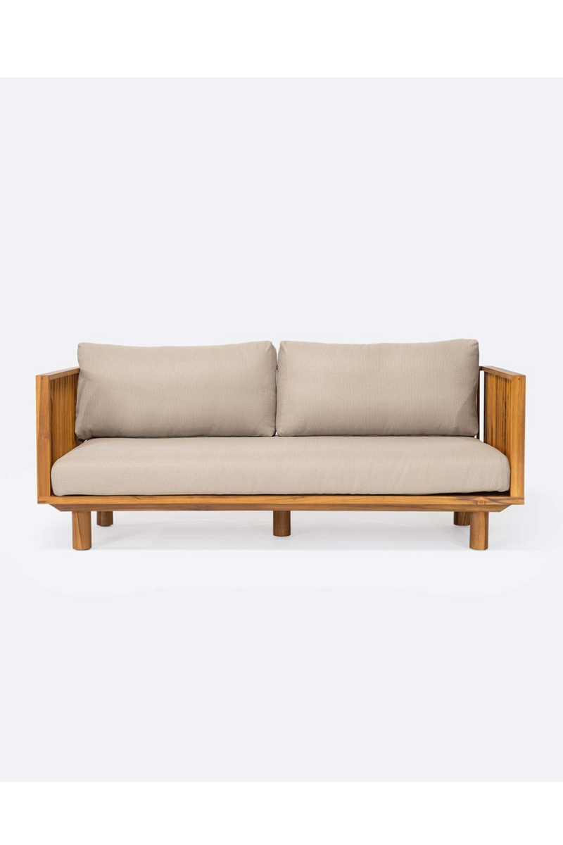 Natural Teak Outdoor Sofa | Dareels Toprak | Woodfurniture.com