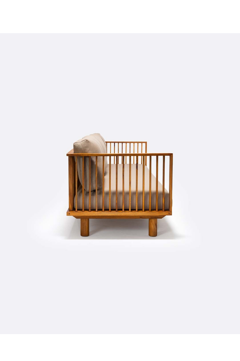 Natural Teak Outdoor Sofa | Dareels Toprak | Woodfurniture.com