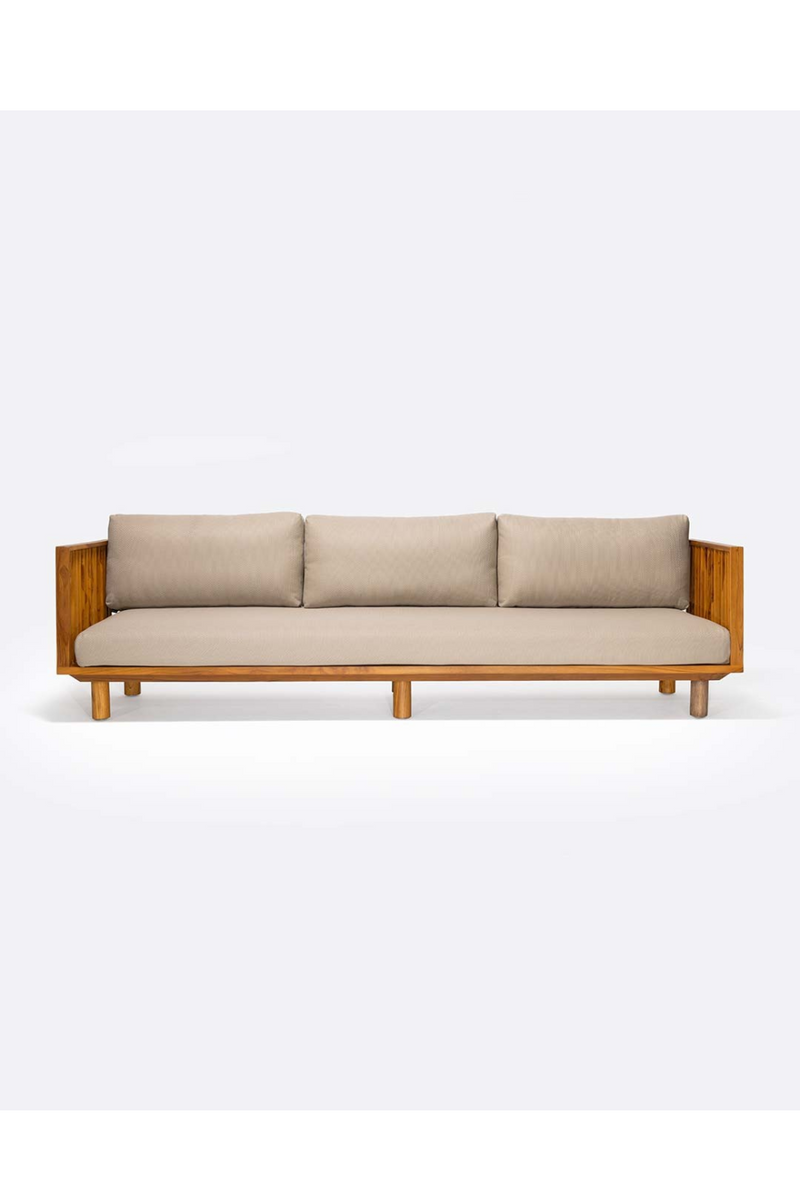 Natural Teak Outdoor Sofa | Dareels Toprak | Woodfurniture.com