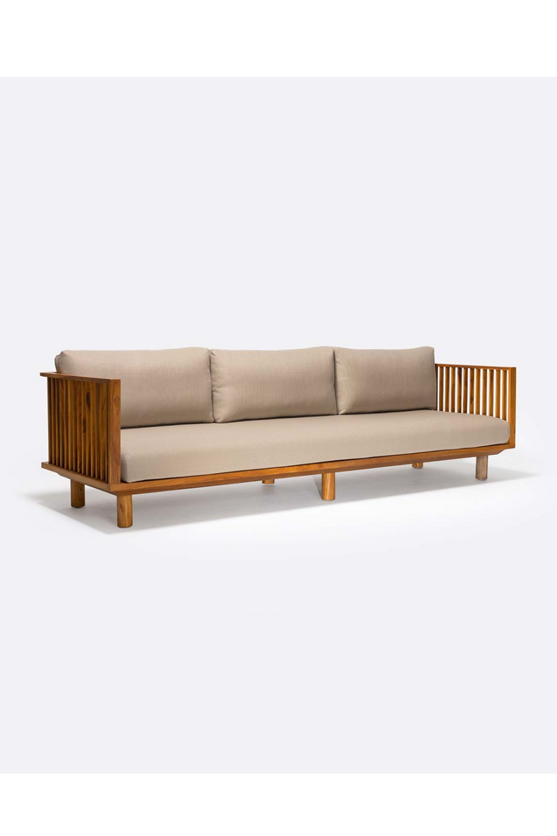 Natural Teak Outdoor Sofa | Dareels Toprak | Woodfurniture.com