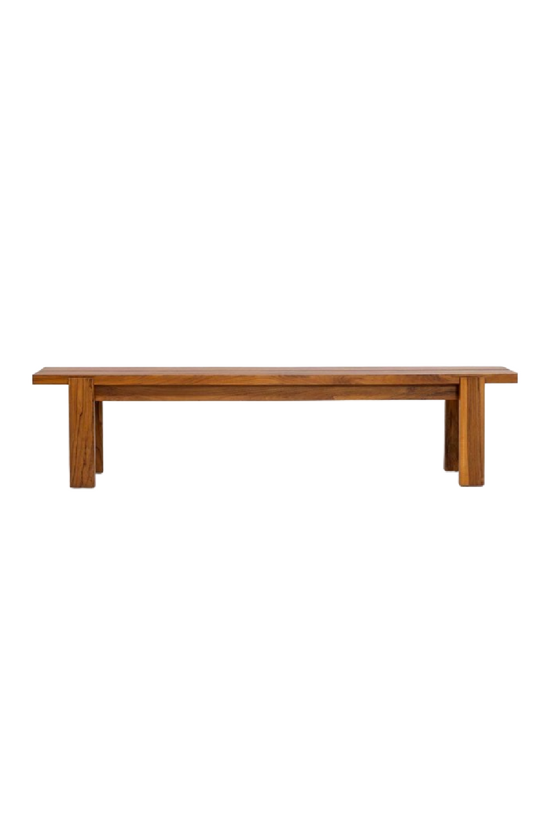 Teak Minimalist Outdoor Bench | Dareels Medan | Woodfurniture.com