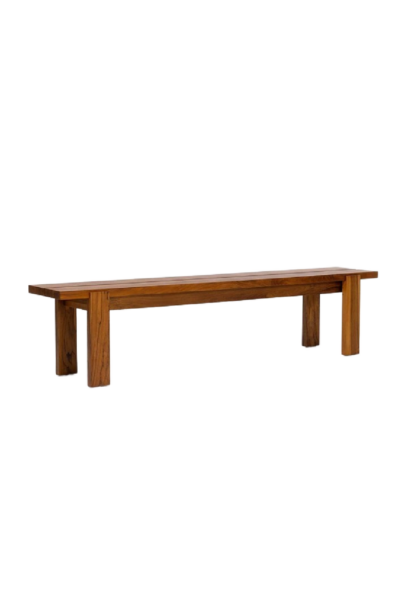 Teak Minimalist Outdoor Bench | Dareels Medan | Woodfurniture.com