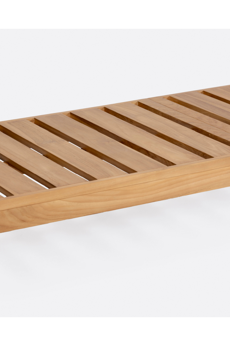 Slatted Teak Outdoor Sunbed | Dareels Genesis | Woodfurniture.com