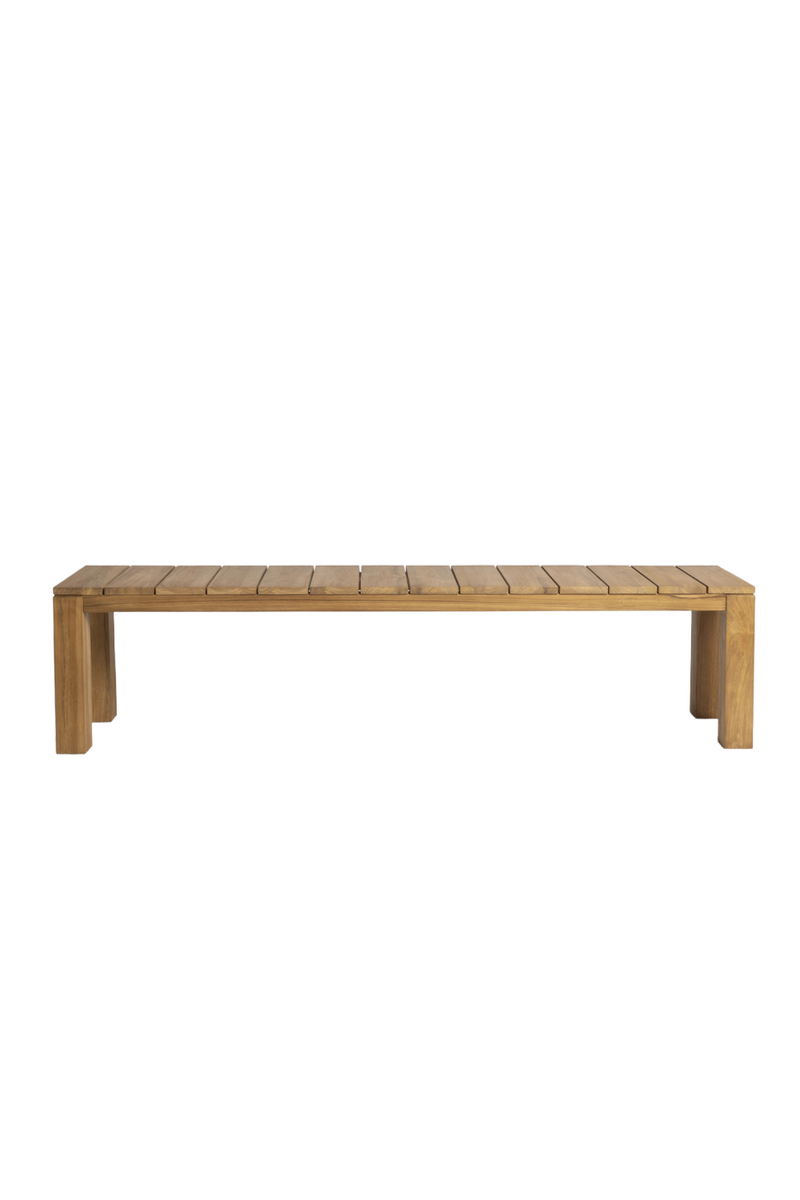 Minimalist Teak Outdoor Bench | Dareels Genesis | Oroatrade.com