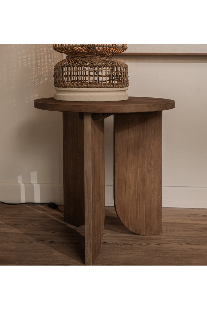 Teak Round Side Table | dBodhi Ace |  Woodfurniture.com