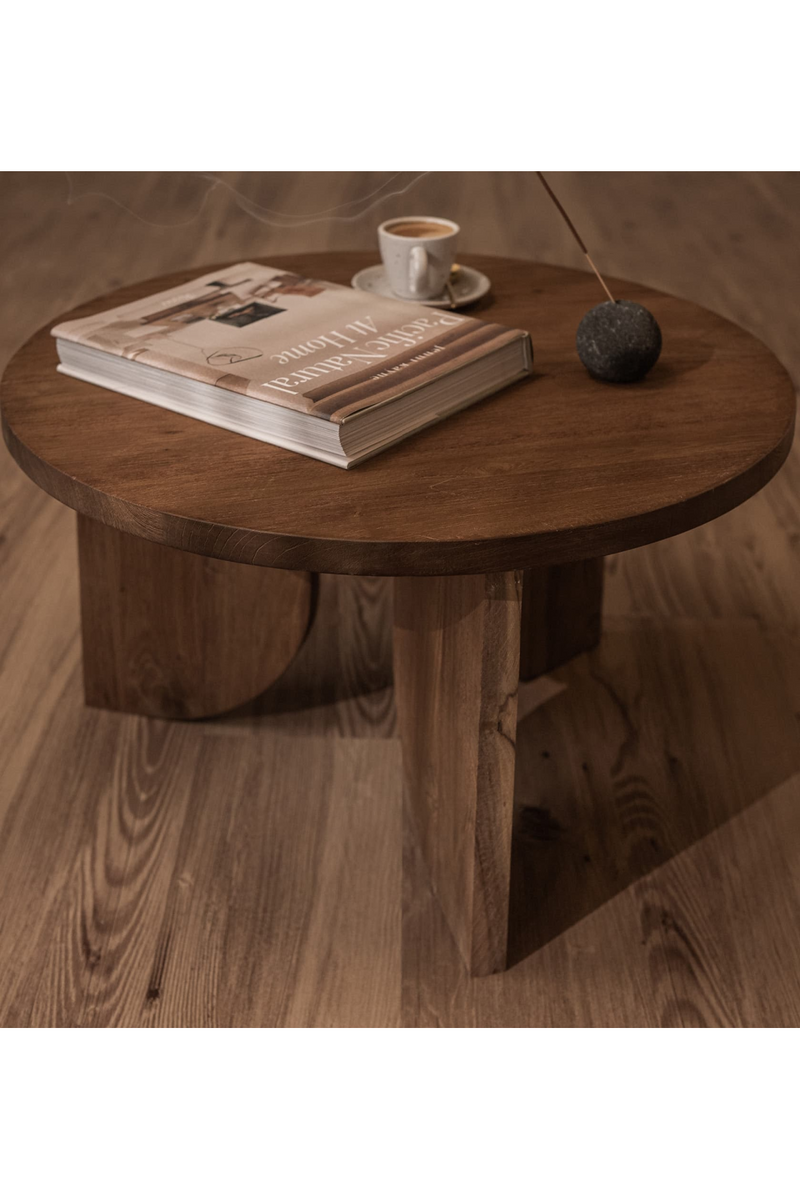 Teak Round Coffee Table | dBodhi Ace |  Woodfurniture.com