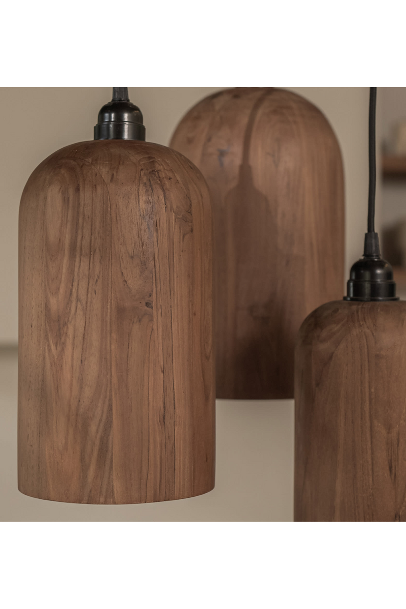 Teak Wood Pendant Lamp | dBodhi Bullet |  Woodfurniture.com