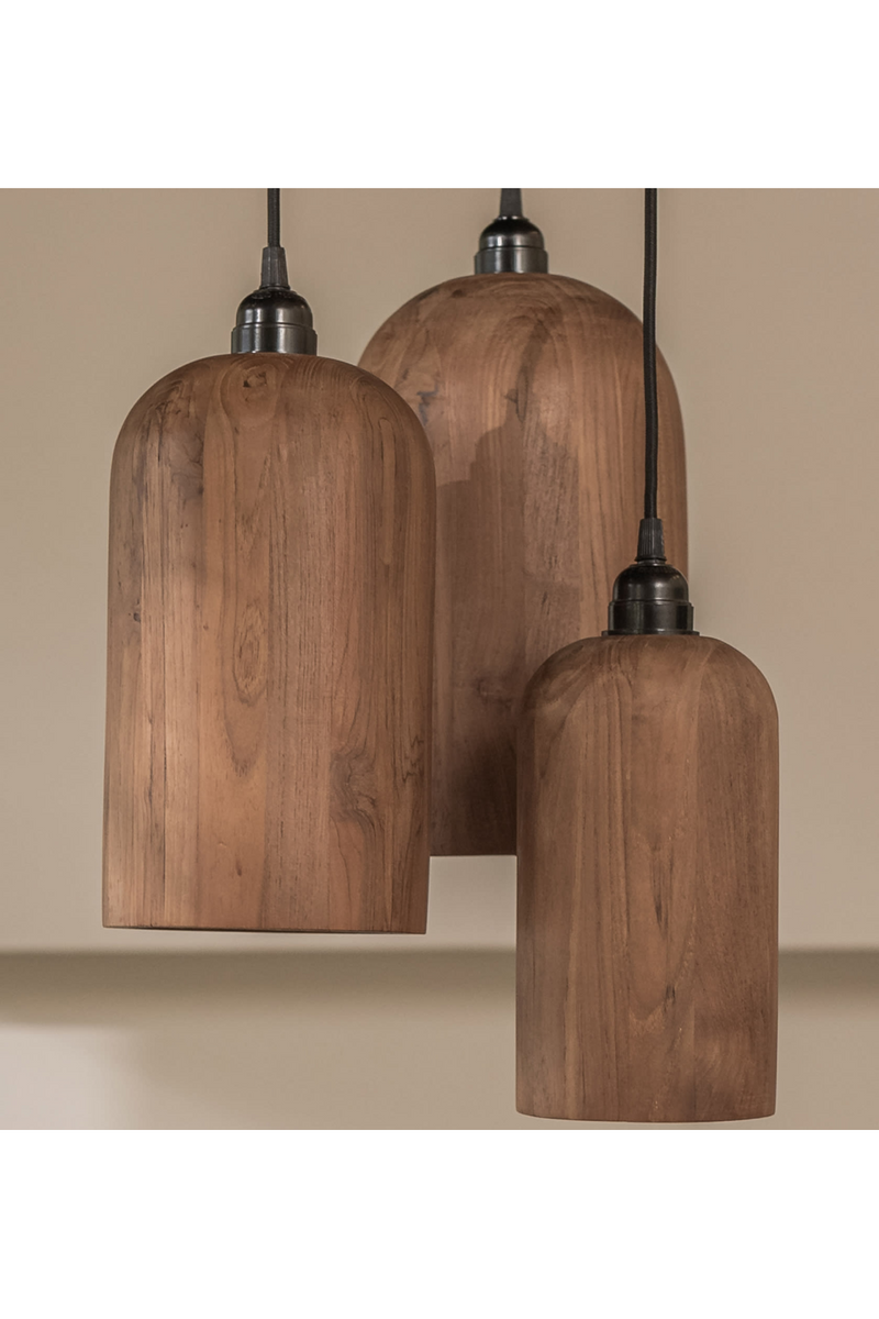 Teak Wood Pendant Lamp | dBodhi Bullet |  Woodfurniture.com