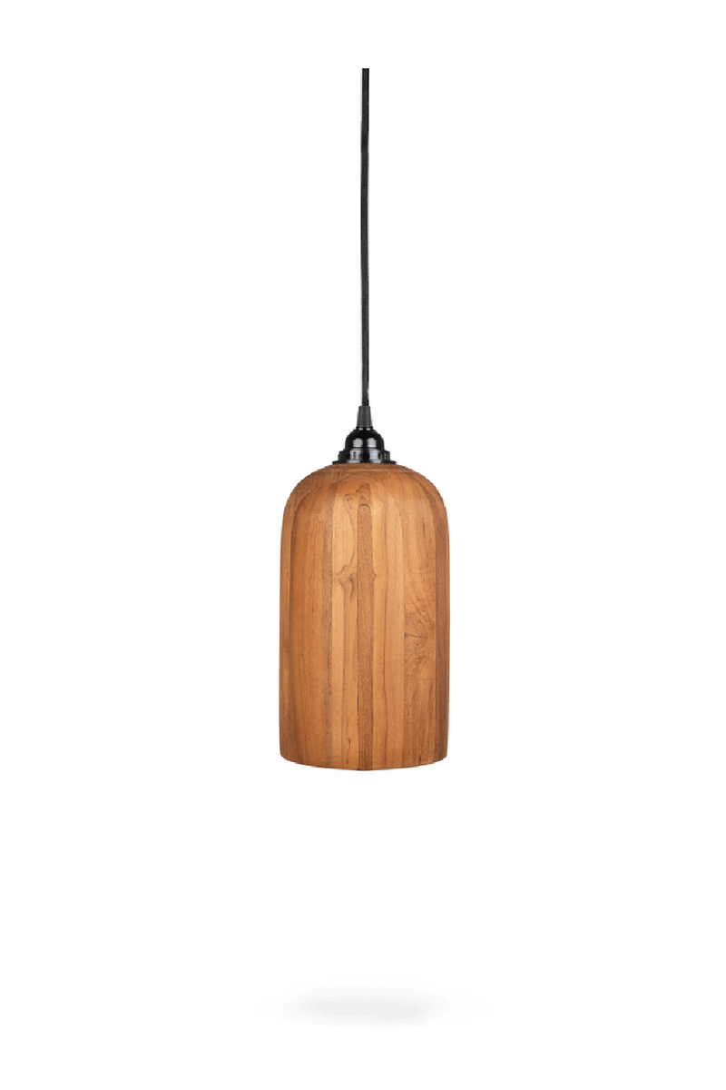 Teak Wood Pendant Lamp | dBodhi Bullet |  Woodfurniture.com