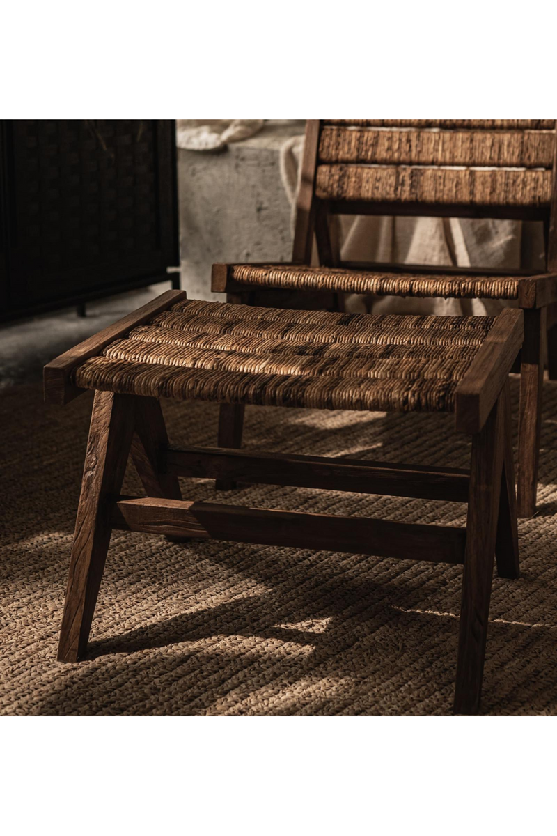 Abaca Weave Foot Stool | dBodhi Caterpillar Brawny  | Woodfurniture.com