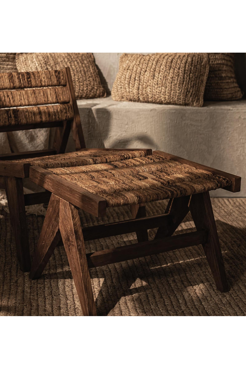 Abaca Weave Foot Stool | dBodhi Caterpillar Brawny  | Woodfurniture.com