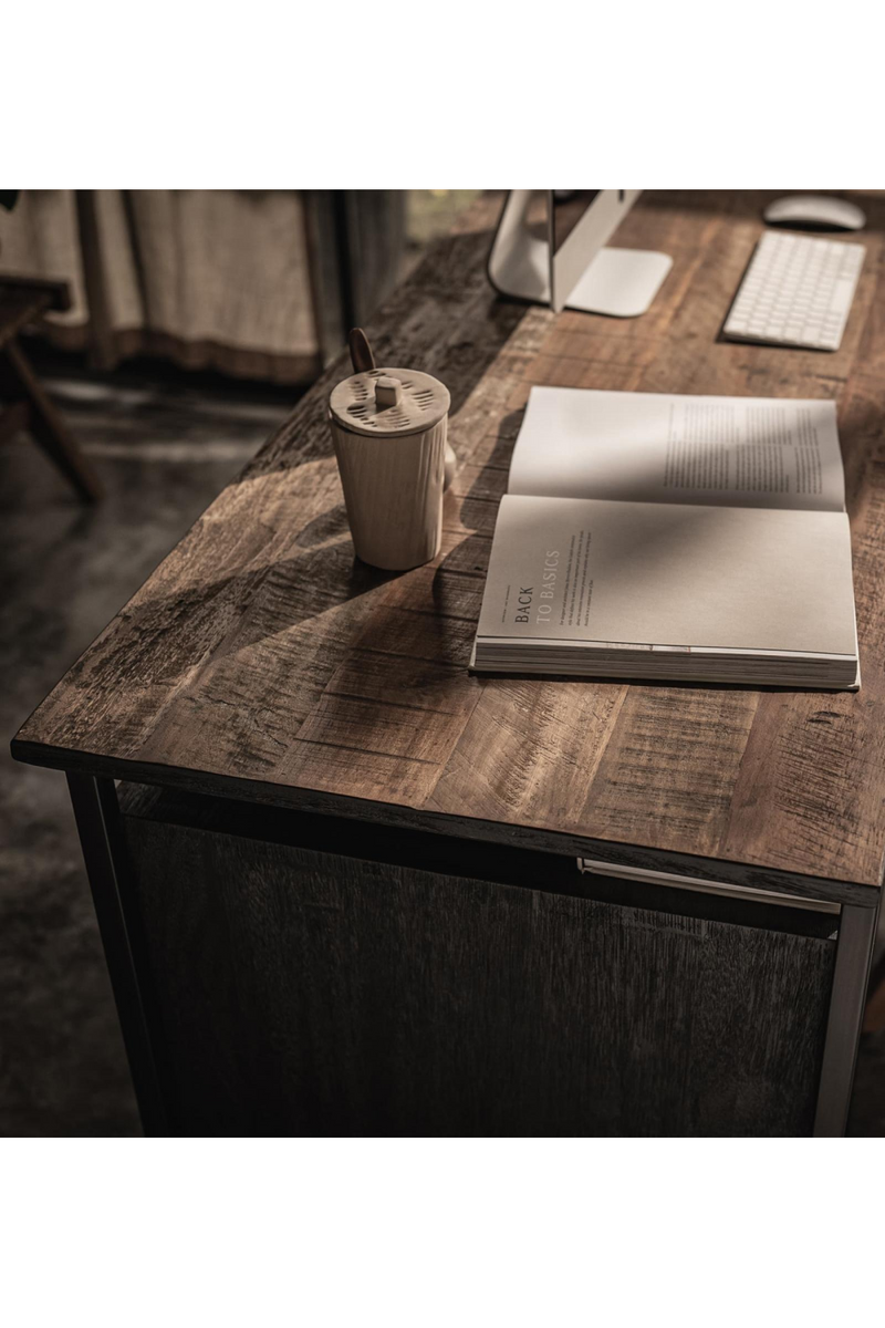 Industrial Black Writing Desk | dBodhi Karma  | Woodfurniture.com