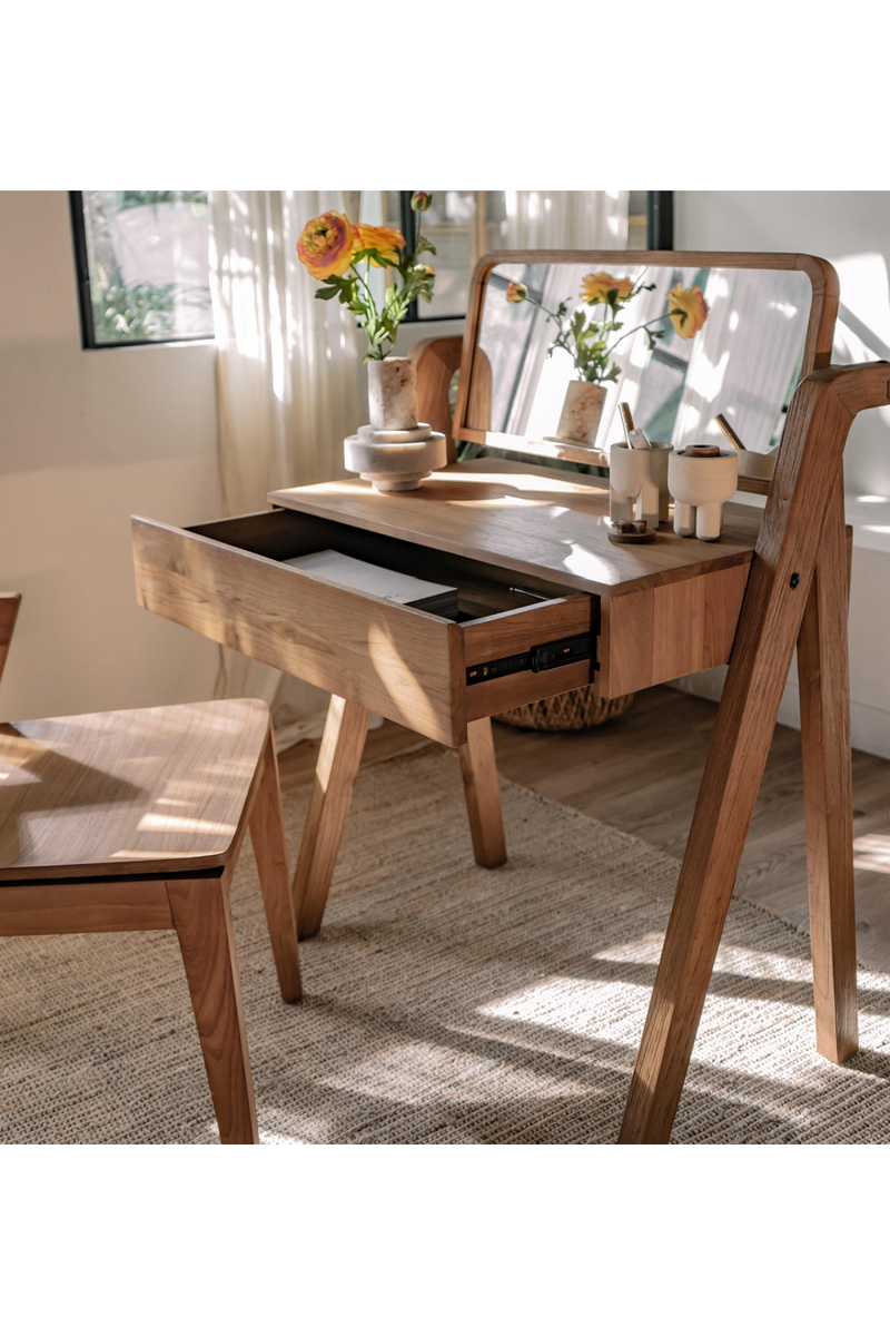 Teak 1-Drawer Dressing Table | dBodhi Classy  | Woodfurniture.com