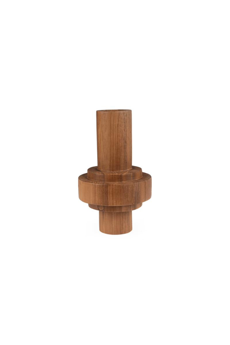 Teak Cylinder Vase | dBodhi |  Woodfurniture.com