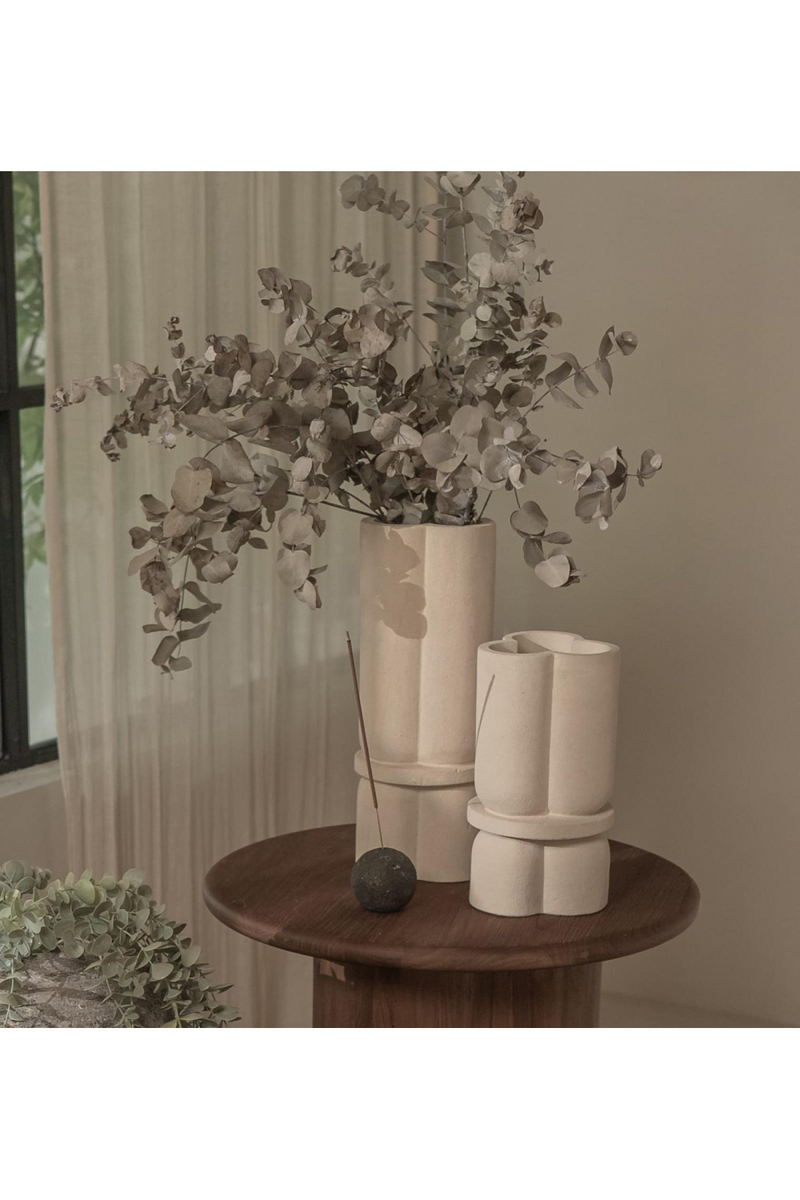 White Sandstone Trefoil Vase | dBodhi Cap |  Woodfurniture.com