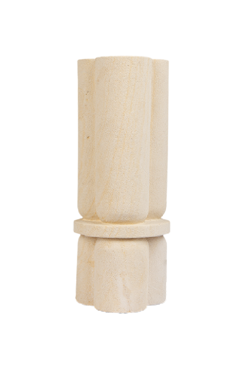 White Sandstone Trefoil Vase | dBodhi Cap |  Woodfurniture.com