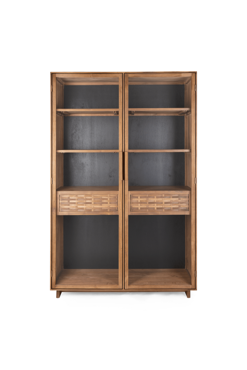 Adjustable Teak Display Cabinet | dBodhi Hopper  | Woodfurniture.com