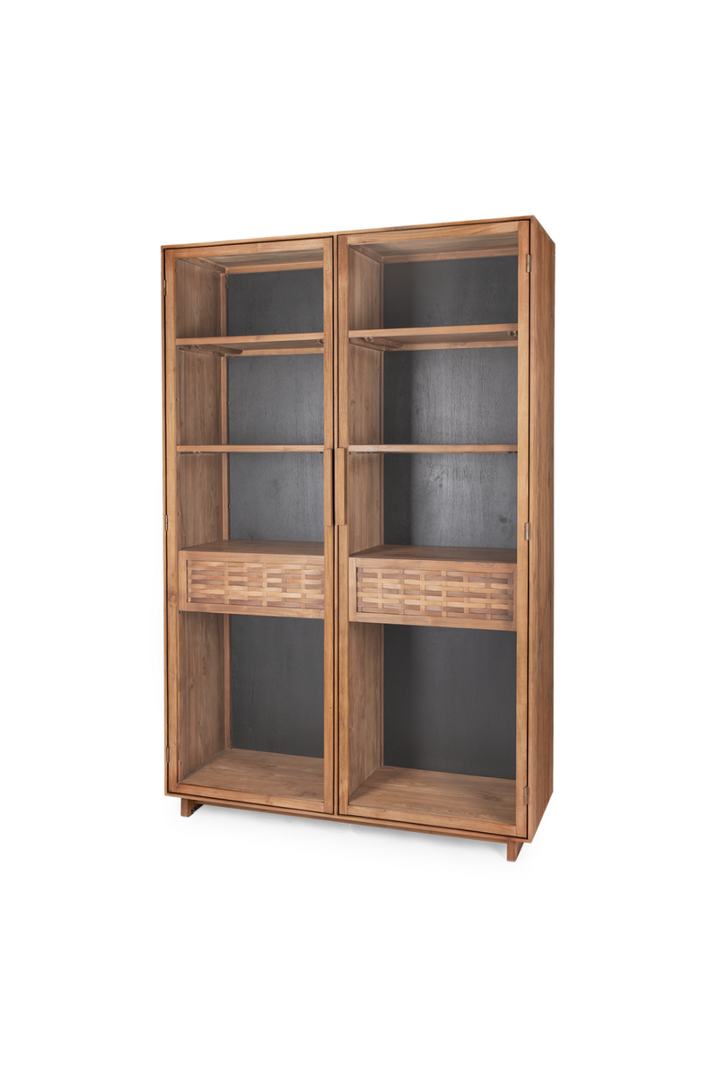 Adjustable Teak Display Cabinet | dBodhi Hopper  | Woodfurniture.com