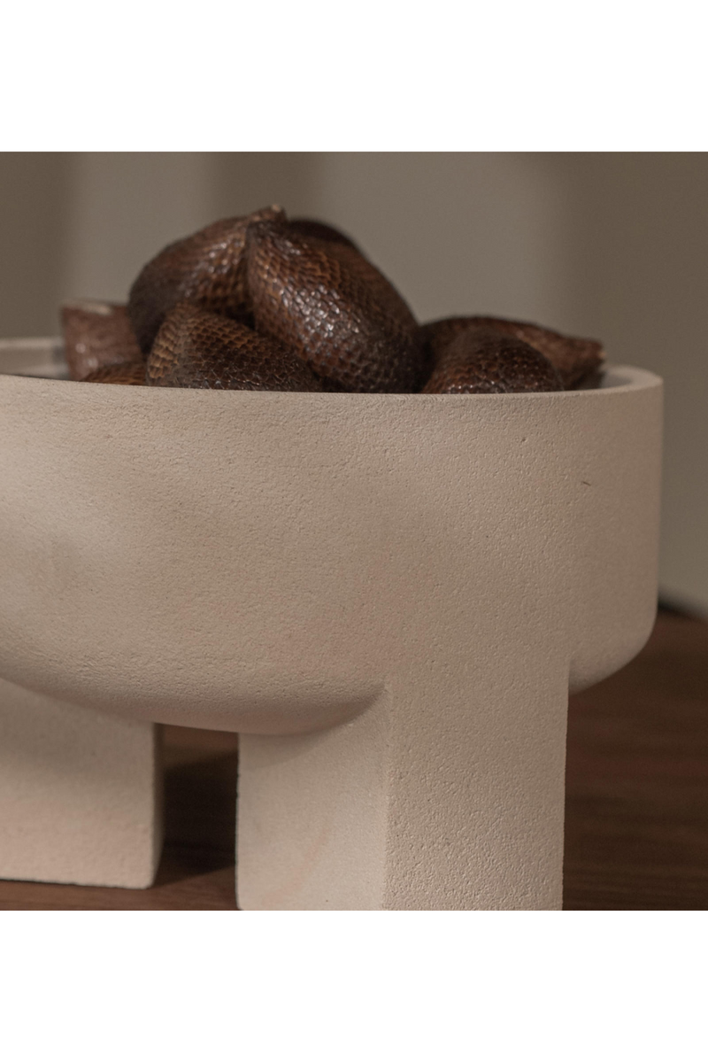 Sculpted Sandstone Lidded Bowl | dBodhi Bo |  Woodfurniture.com