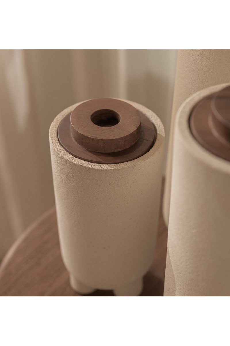 Sandstone Cylindrical Lidded Vase | dBodhi Elin | Woodfurniture.com