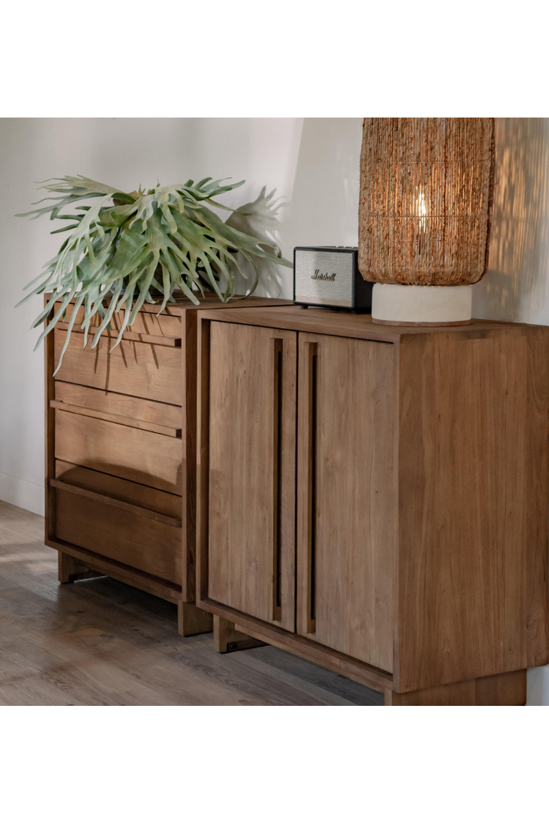 Teak Minimalist 3-Drawer Dresser | dBodhi Inline | Woodfurniture.com