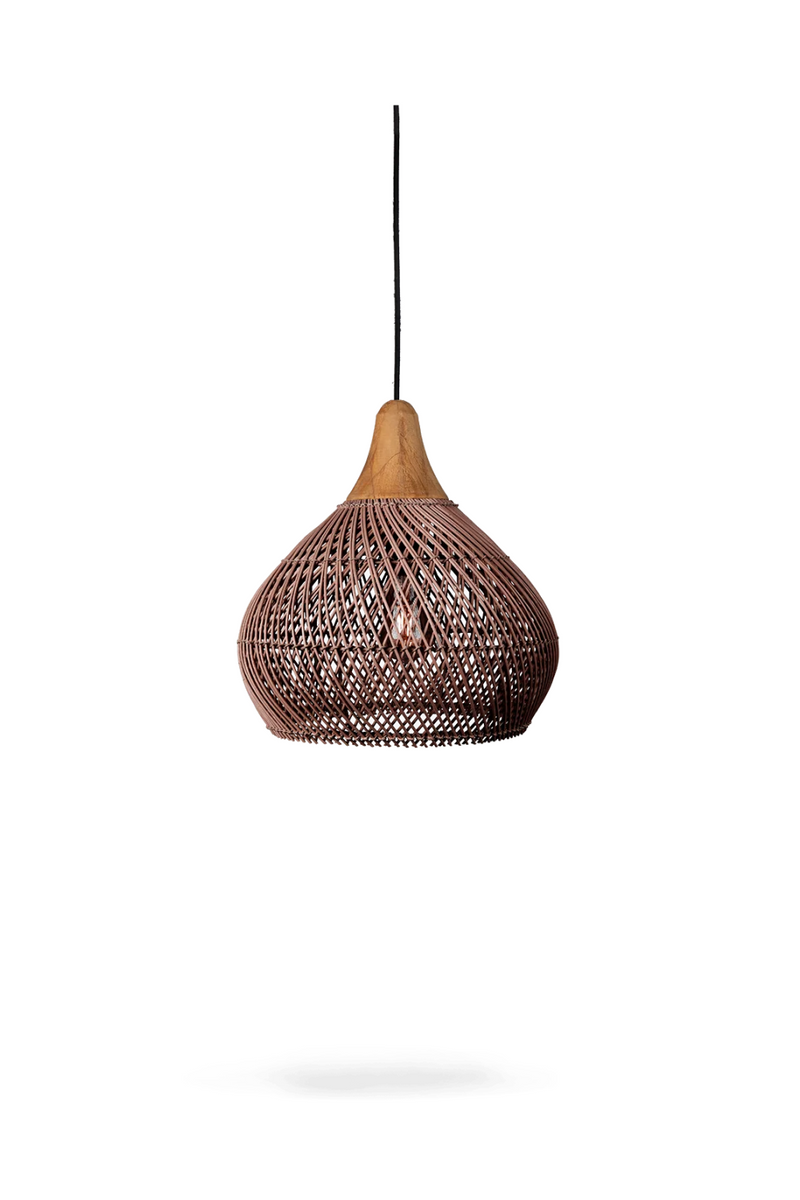 Braided Rattan Hanging Lamp | dBodhi Bell | Woodfurniture.com