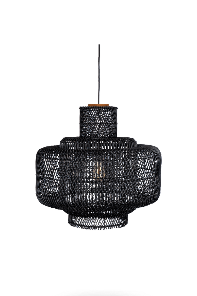 Black Rattan Lampshade | dBodhi Elements |  Woodfurniture.com