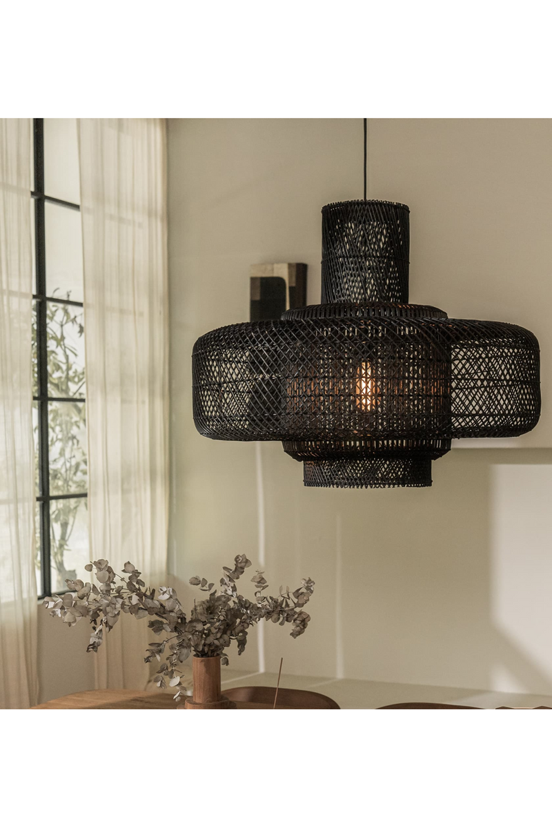 Black Rattan Lampshade | dBodhi Elements |  Woodfurniture.com