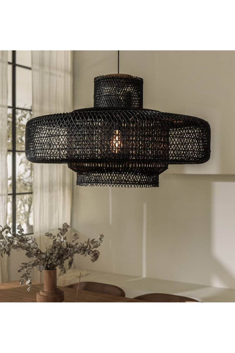 Black Rattan Lampshade | dBodhi Elements |  Woodfurniture.com