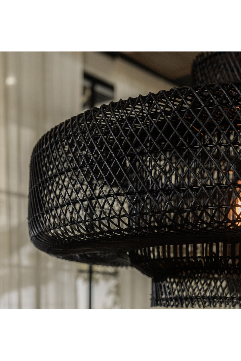 Black Rattan Lampshade | dBodhi Elements |  Woodfurniture.com