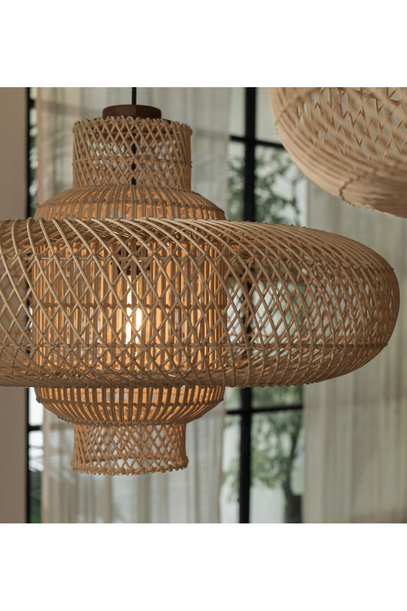 Natural Rattan Modern Lampshade | dBodhi Organo |  Woodfurniture.com