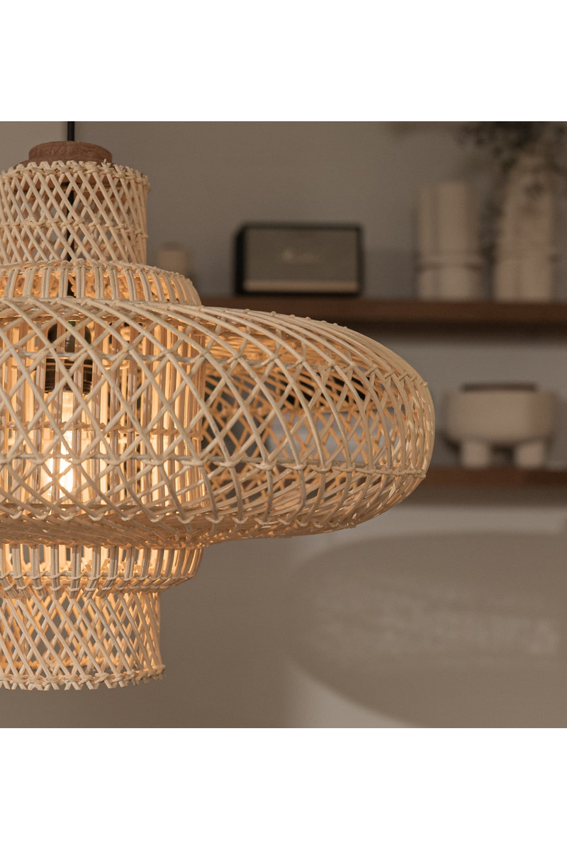 Natural Rattan Modern Lampshade | dBodhi Organo |  Woodfurniture.com