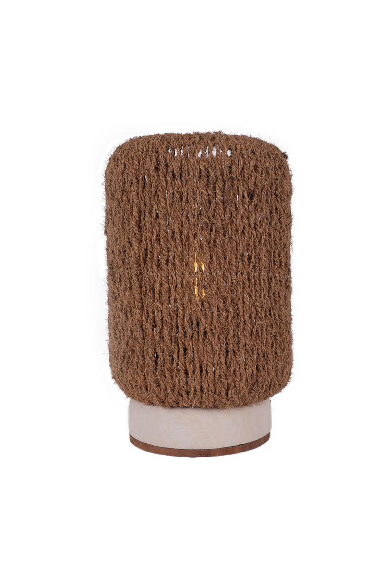 Woven Coconut Fiber Table Lamp | dBodhi Palma |  Woodfurniture.com